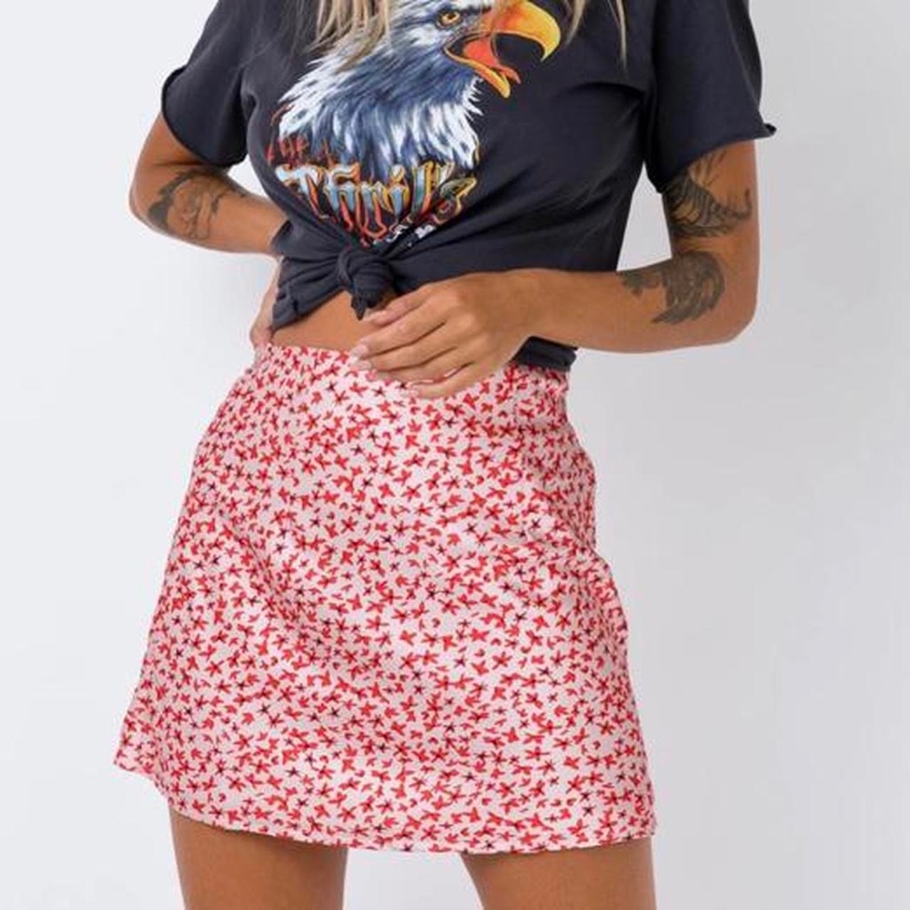 🌹Princess Polly Joan Floral Mini Skirt Size:2